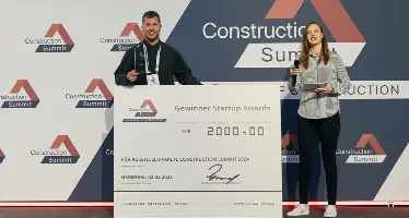 smino holt erst­mals den Start-up-Award am Cons­truc­tion Summit