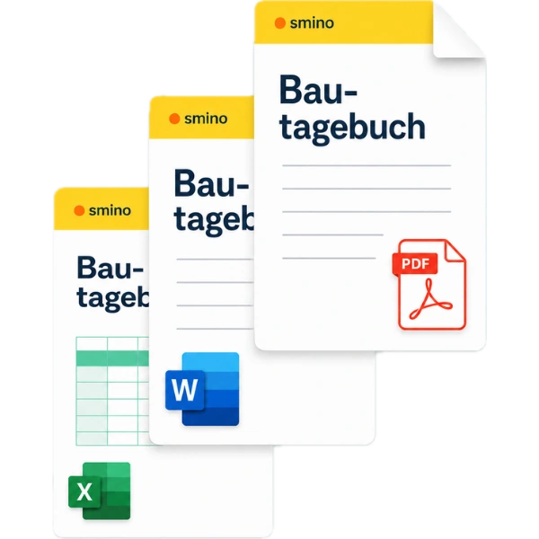 Bautagebuch Vorlage als Word-Datei