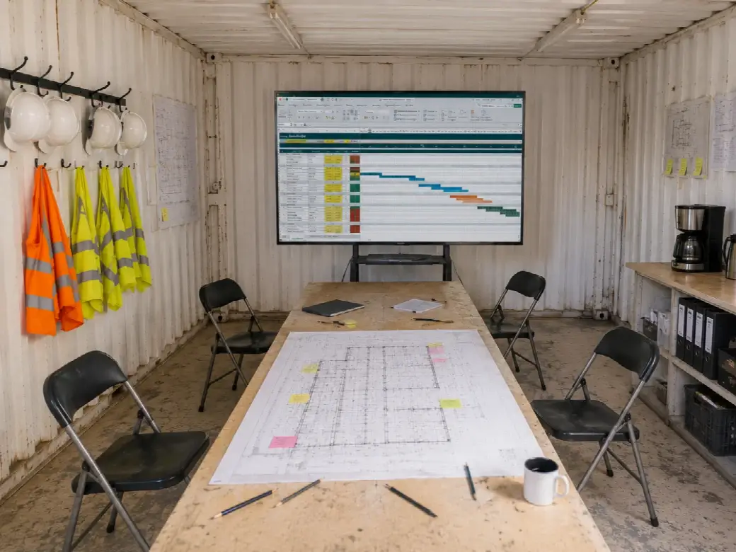 Bauzeitenplan Excel Vorlage mit Gantt-Diagramm